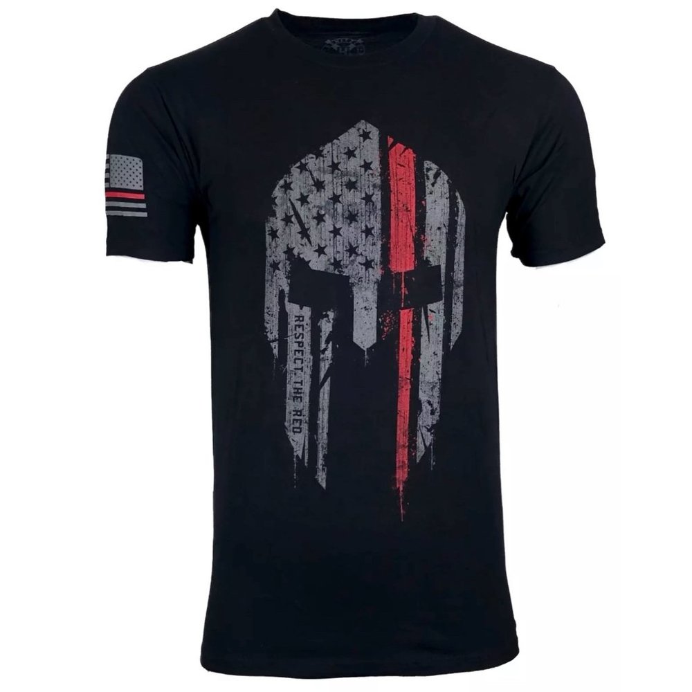 Howitzer Style Men's T-Shirt RESPECT THE RED Military Grunt - Picture 1 of 9